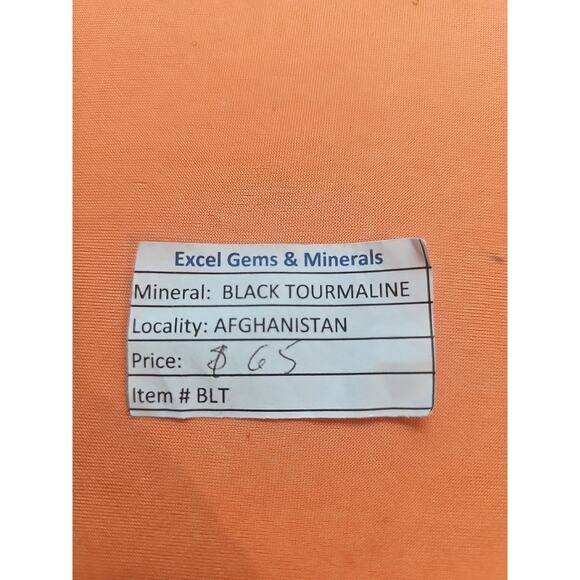 Black Tourmaline Crystal Specimen Rough Raw From Afghanistan 83grams - Picture 16 of 16